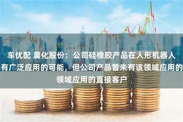 车优配 晨化股份：公司硅橡胶产品在人形机器人等方面具有广泛应用的可能，但公司产品暂未有该领域应用的直接客户